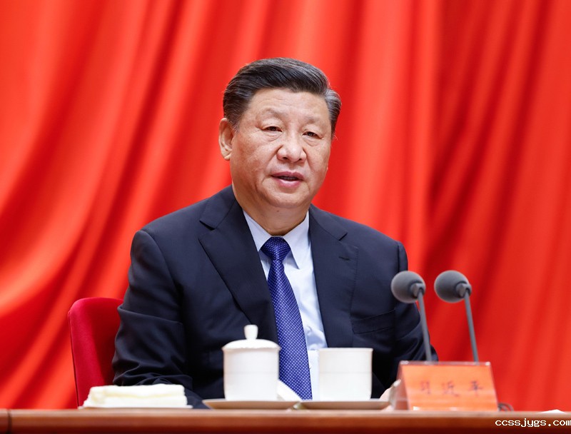 2月20日，党史学习教育动员大会在北京召开。中共中央总书记、国家主席、中央军委主席习近平出席会议并发表重要讲话。新华社记者 黄敬文 摄
